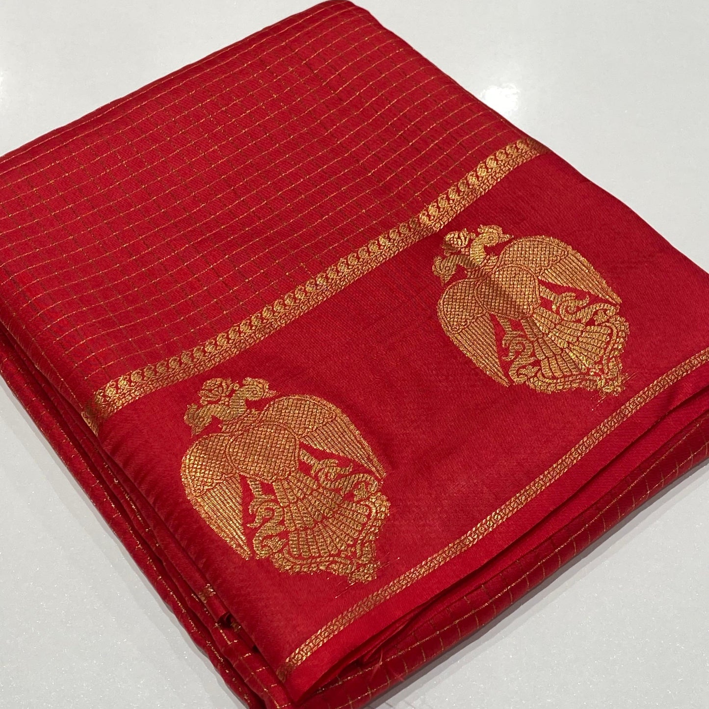 Semi Mysore Crepe Saree