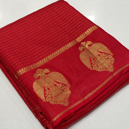 Semi Mysore Crepe Saree