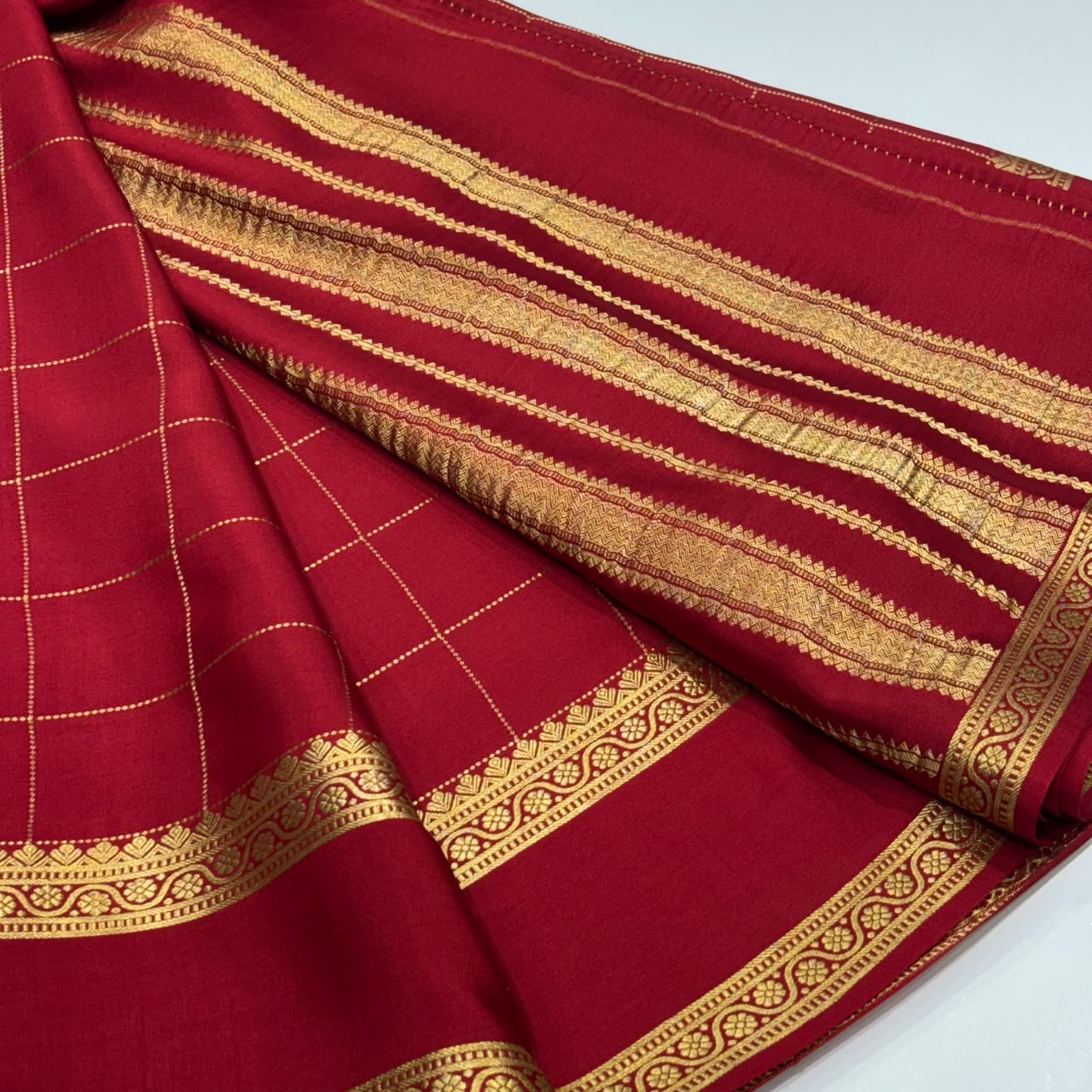 Pure Mysore Crepe Silk Saree
