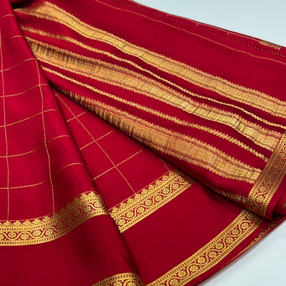 Pure Mysore Crepe Silk Saree
