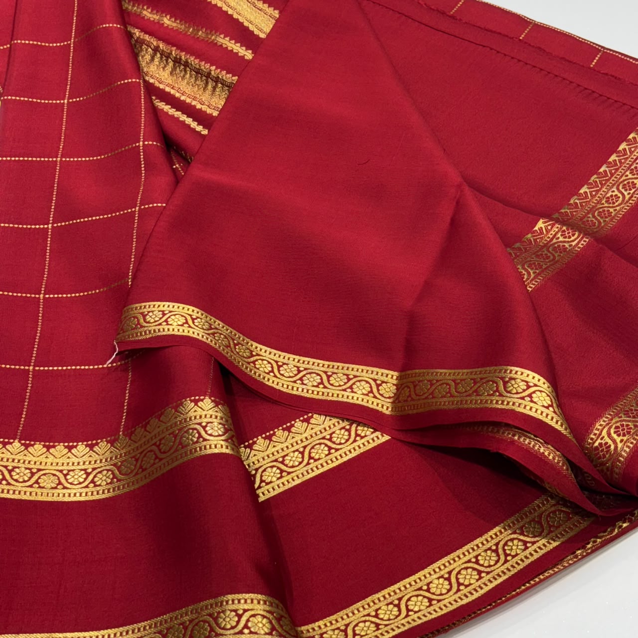 Pure Mysore Crepe Silk Saree