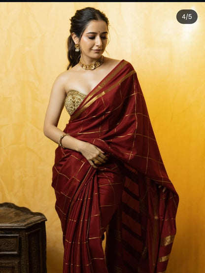 Pure Mysore Crepe Silk Saree