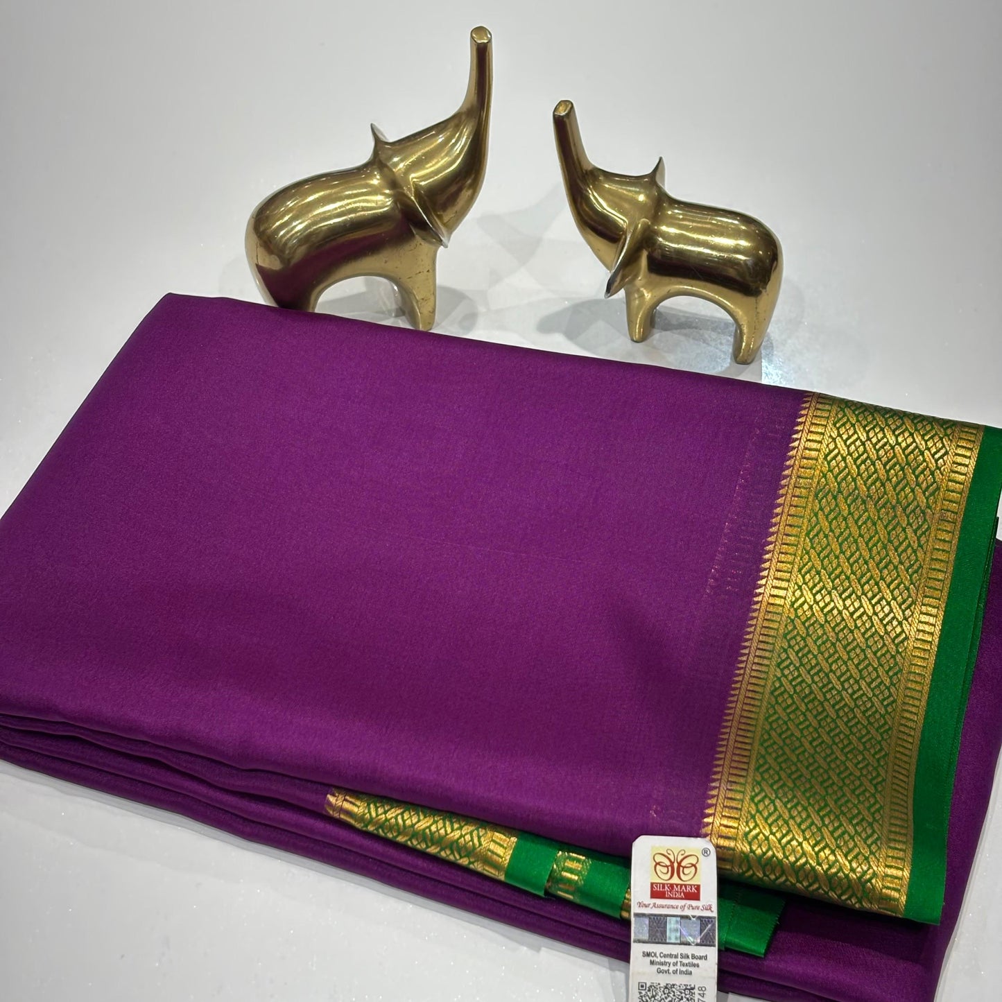 Pure Mysore Crepe Silk Saree