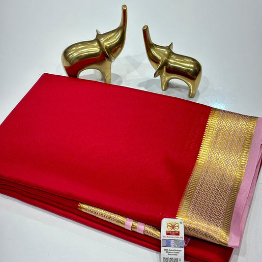 Pure Mysore Crepe Silk Saree