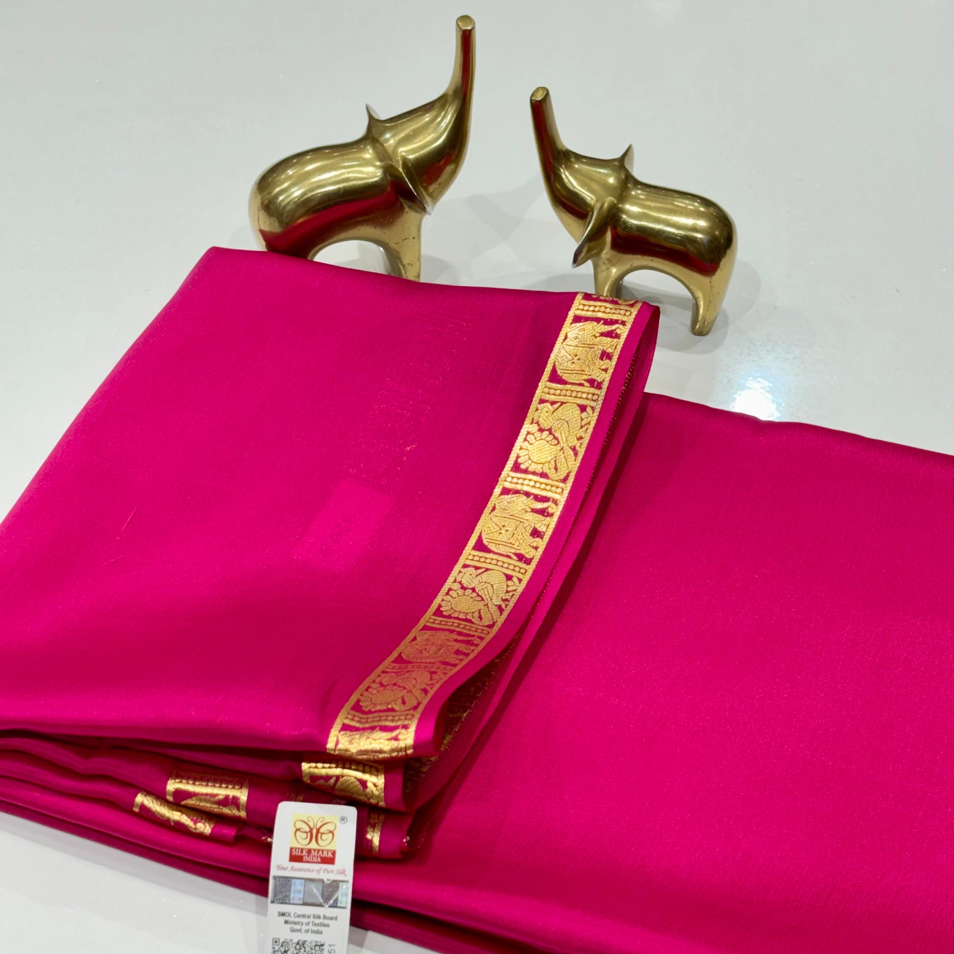 Pure Mysore Crepe Silk Saree