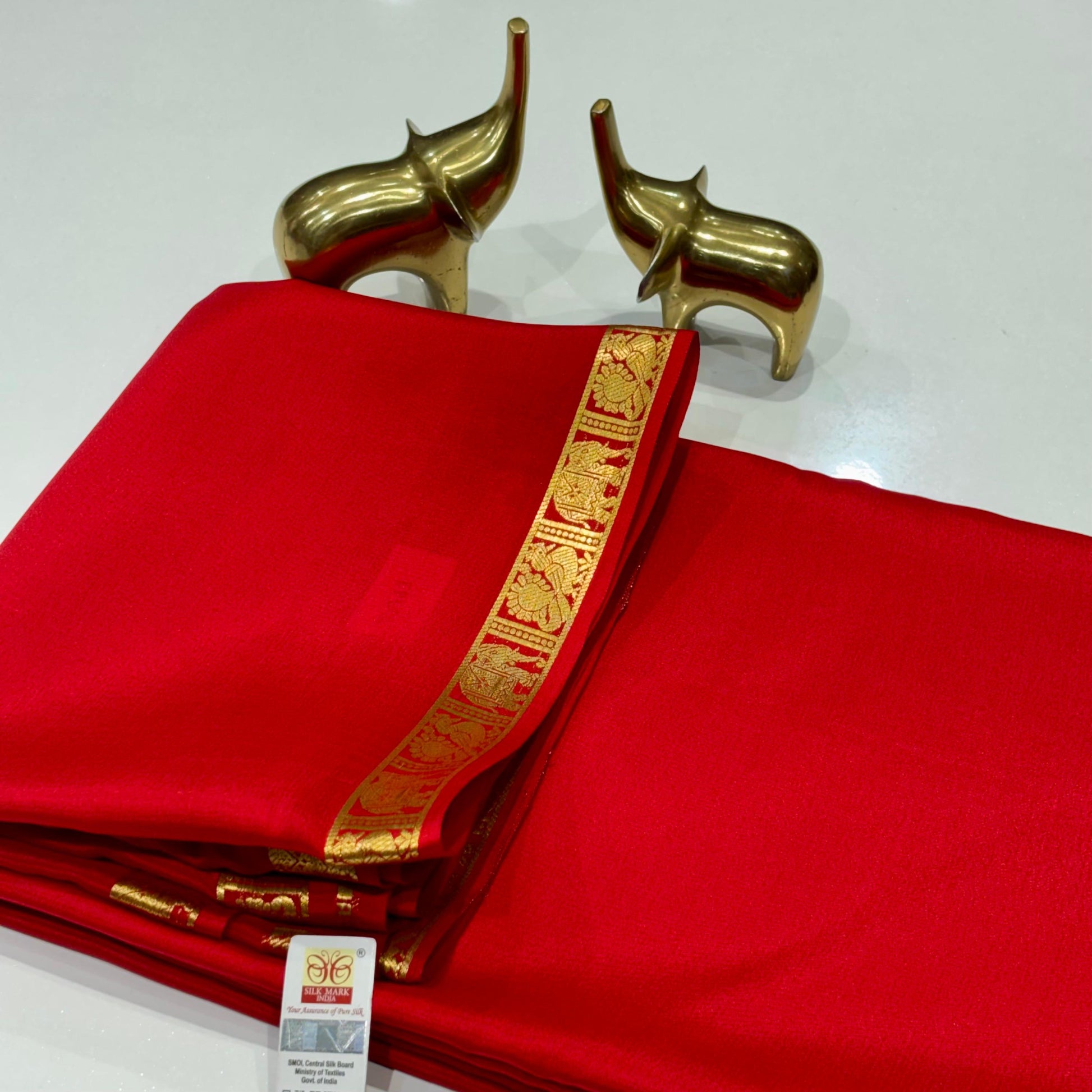 Pure Mysore Crepe Silk Saree