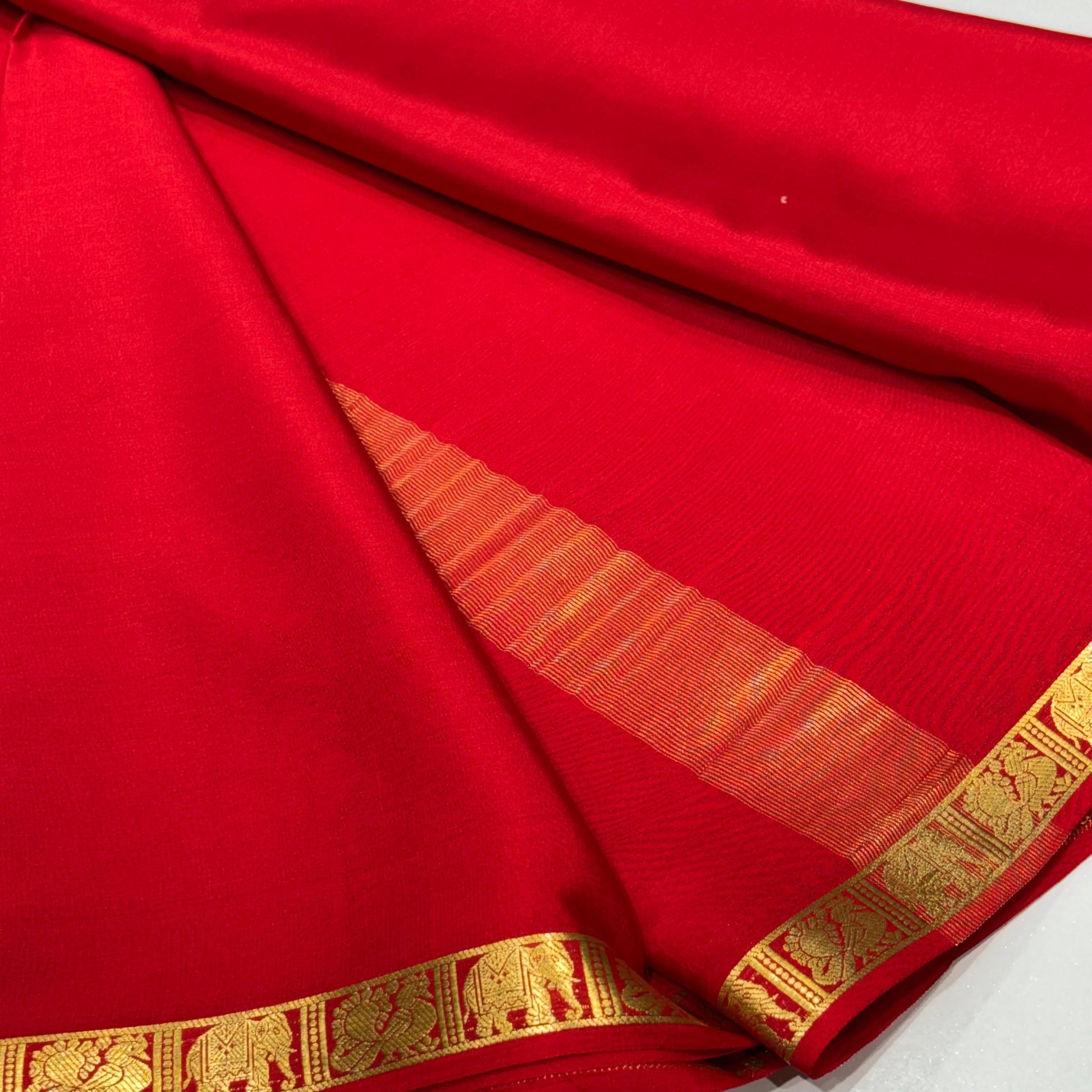 Pure Mysore Crepe Silk Saree