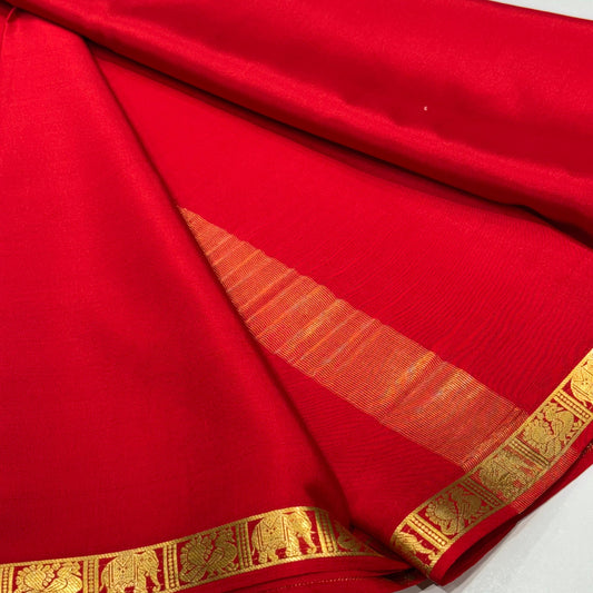 Pure Mysore Crepe Silk Saree