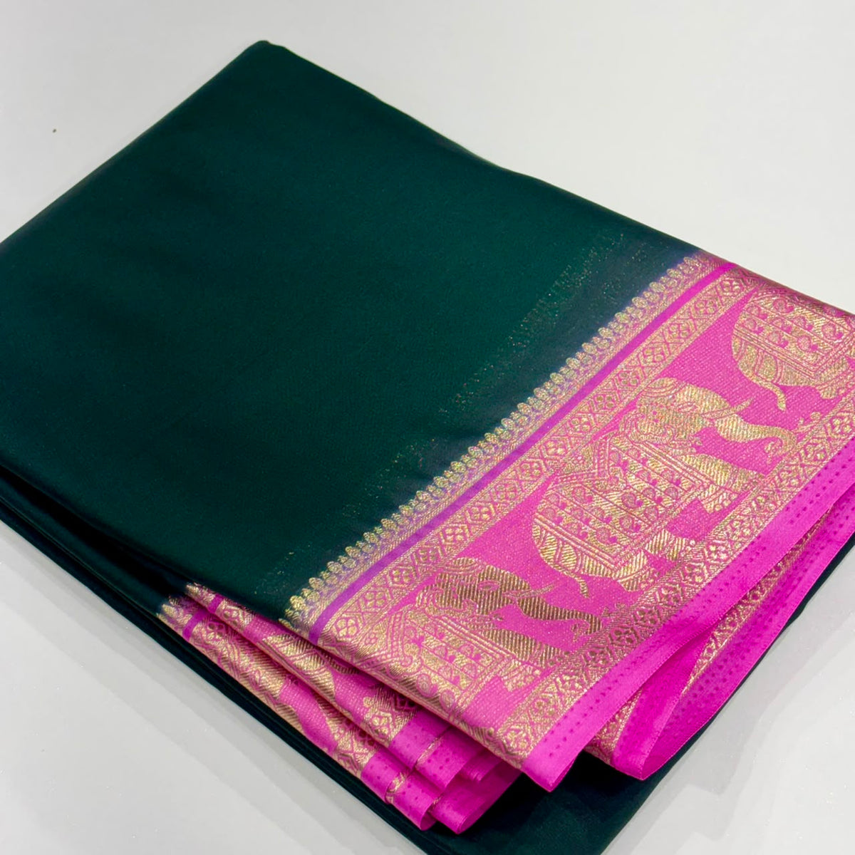 Semi Mysore Crepe Saree