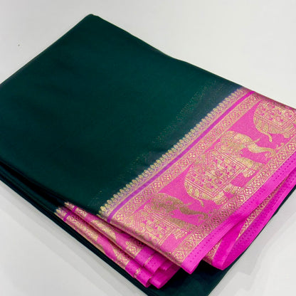Semi Mysore Crepe Saree