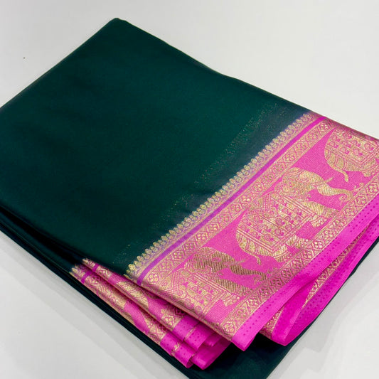 Semi Mysore Crepe Saree