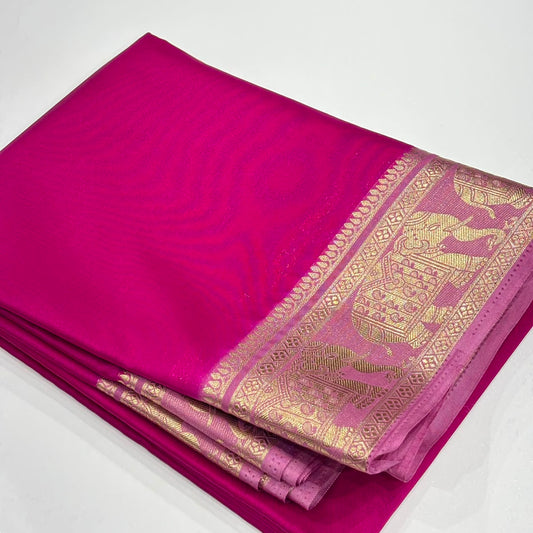 Semi Mysore Crepe Saree