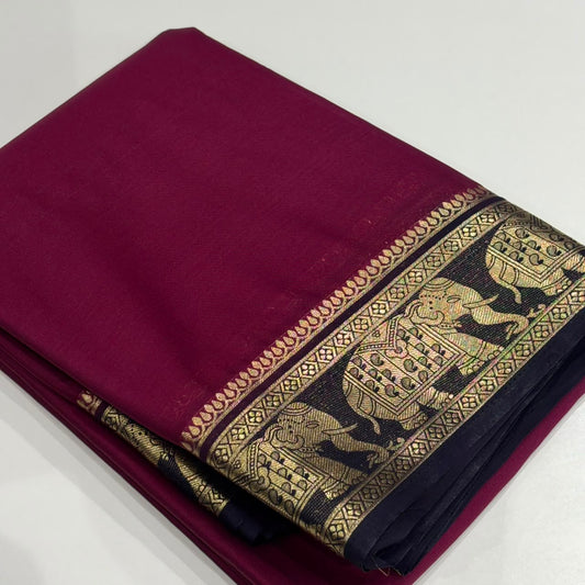 Semi Mysore Crepe Saree
