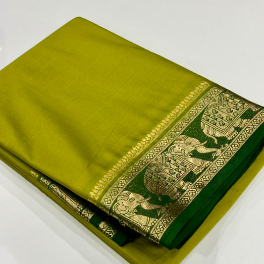 Semi Mysore Crepe Saree