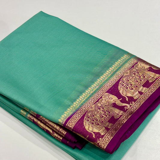 Semi Mysore Crepe Saree