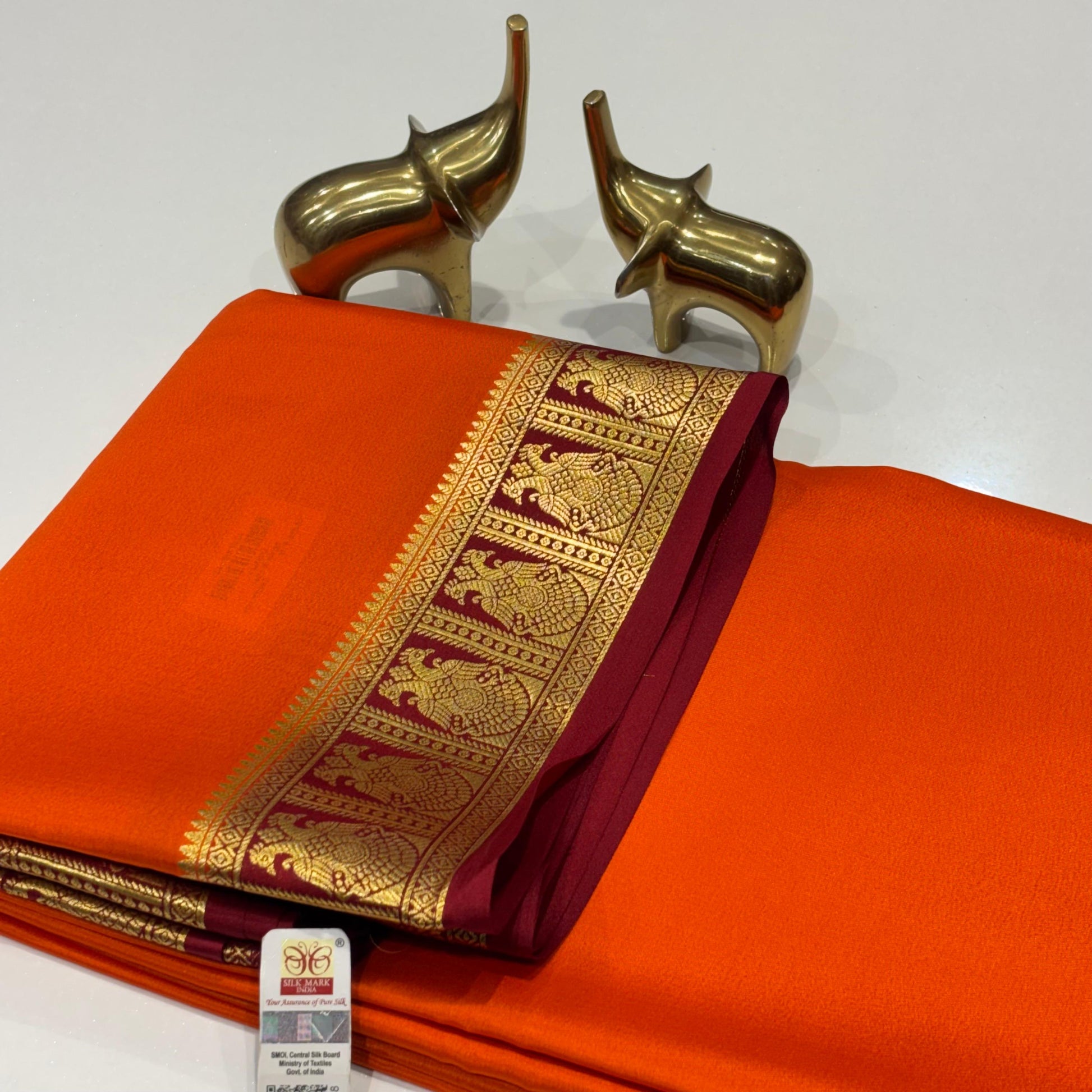 Pure Mysore Crepe Silk Saree