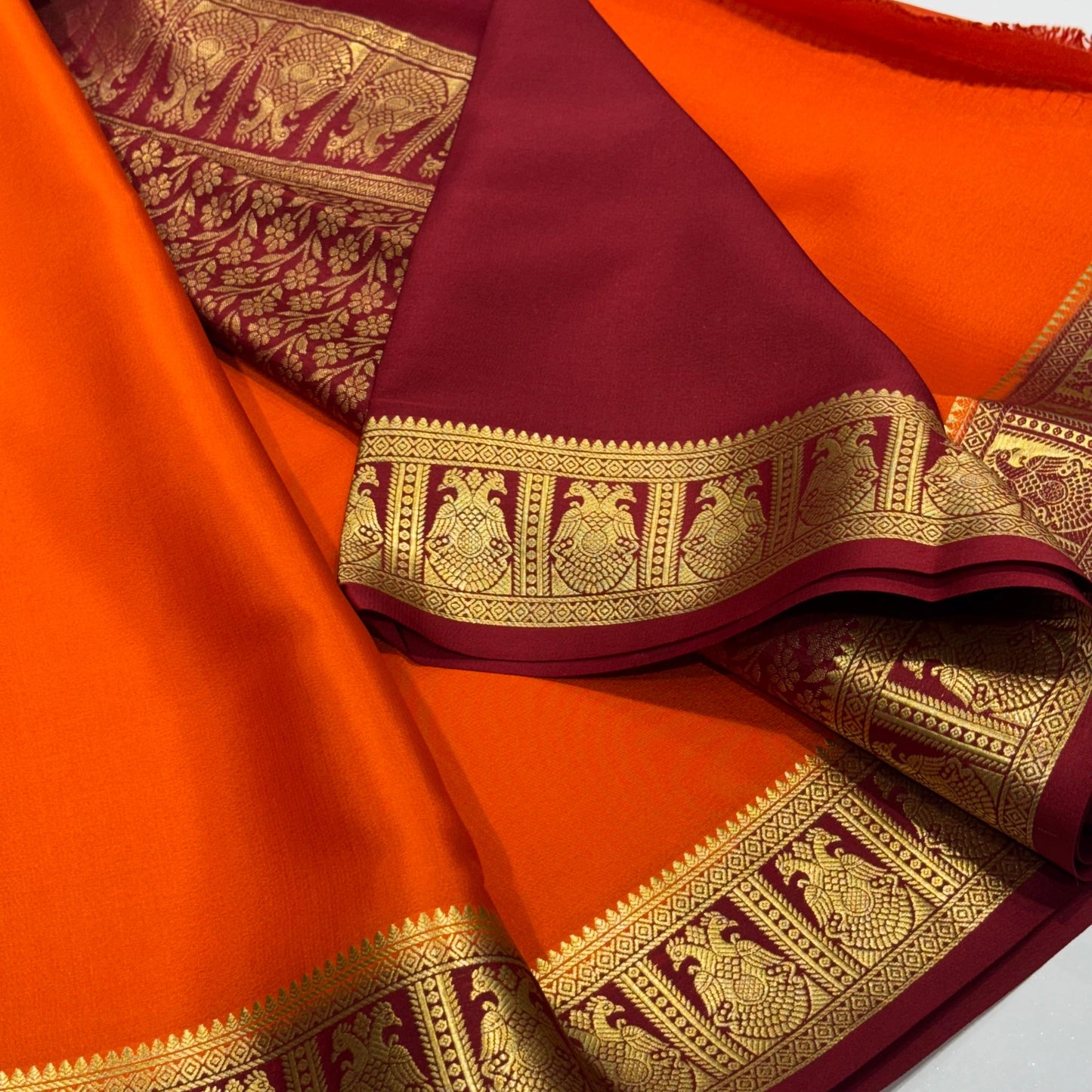 Pure Mysore Crepe Silk Saree