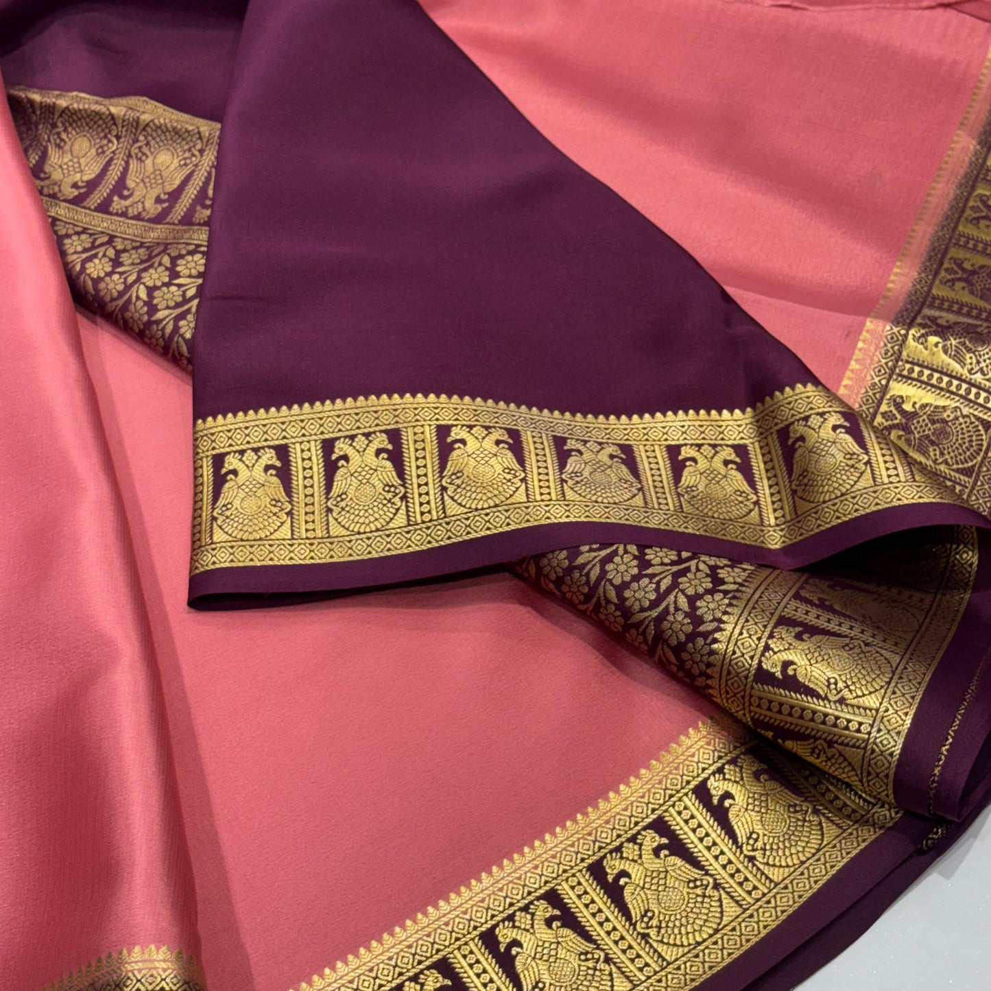 Pure Mysore Crepe Silk Saree