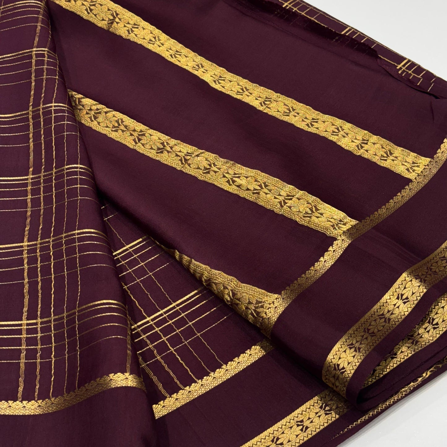 Pure Mysore Crepe Silk Saree
