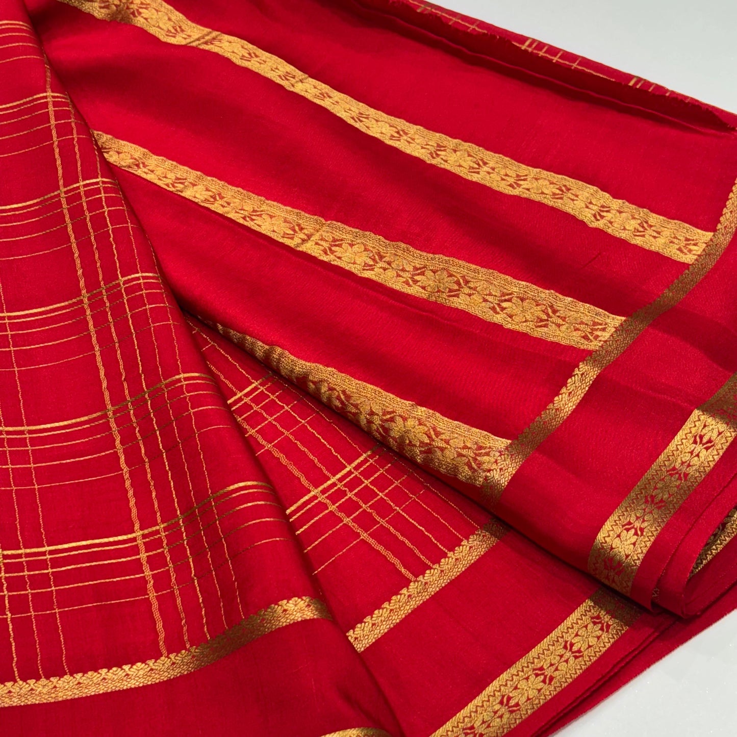 Pure Mysore Crepe Silk Saree