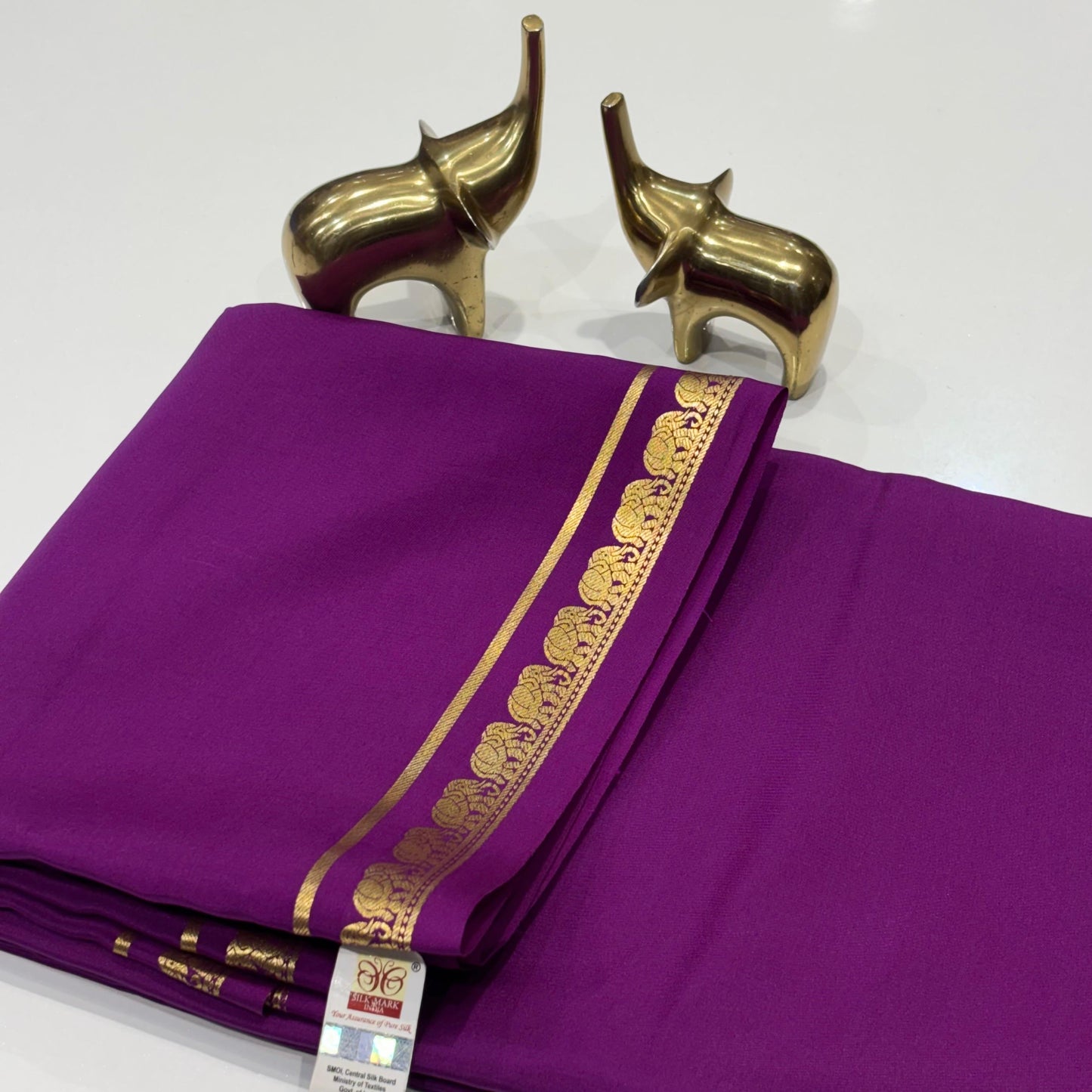 Pure Mysore Crepe Silk Saree