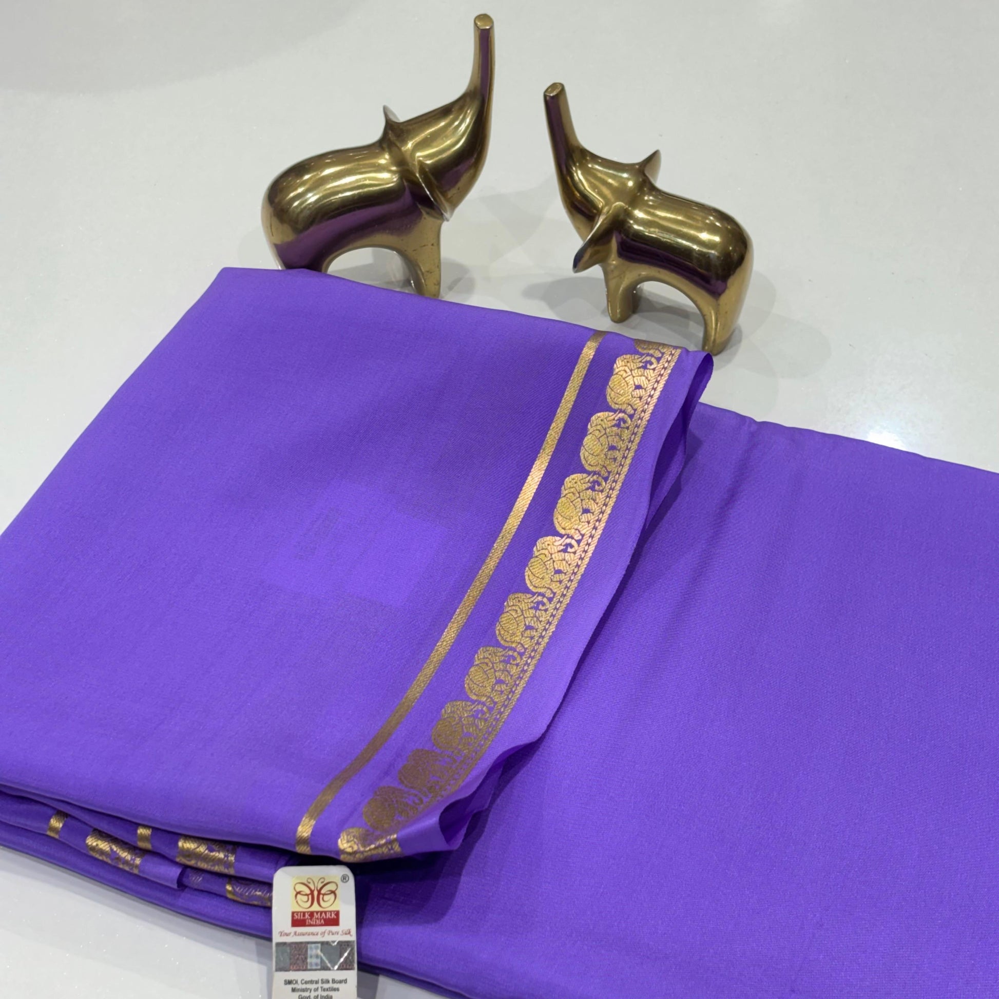 Pure Mysore Crepe Silk Saree