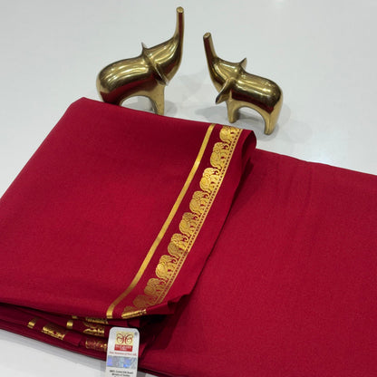 Pure Mysore Crepe Silk Saree