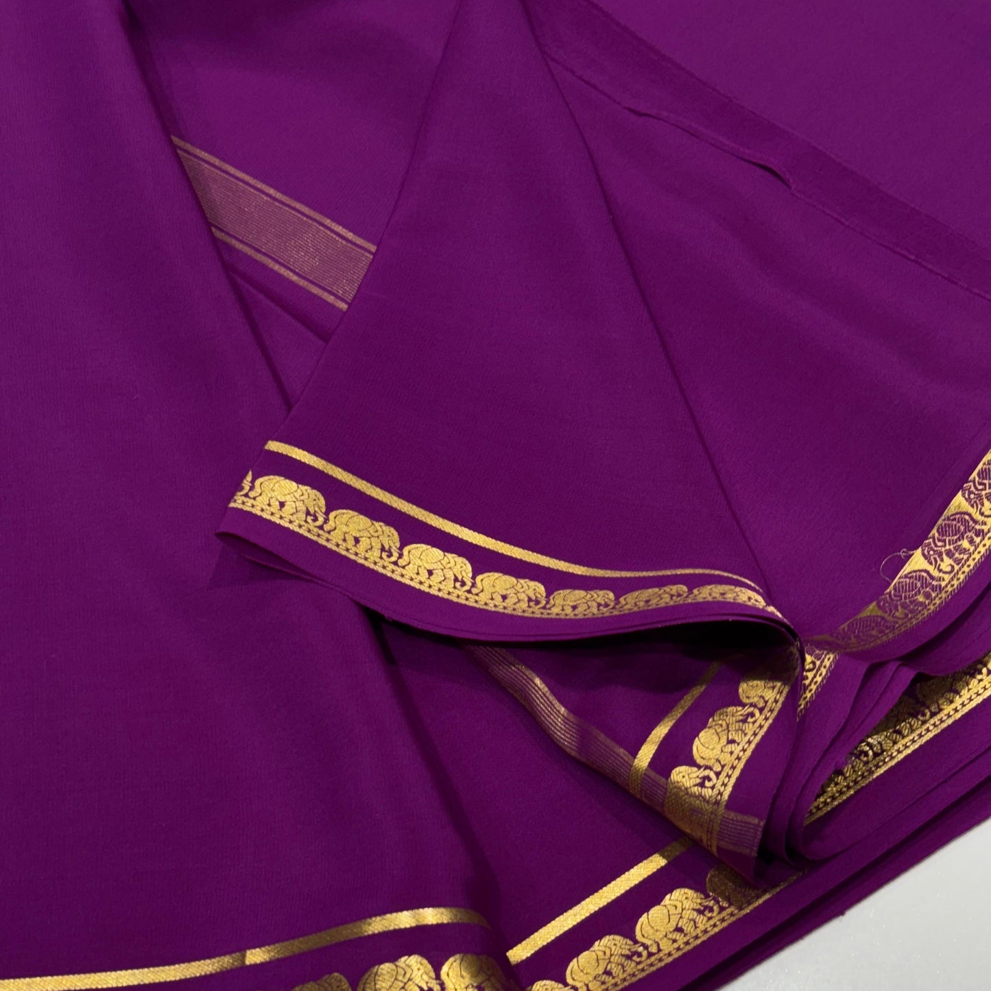 Pure Mysore Crepe Silk Saree
