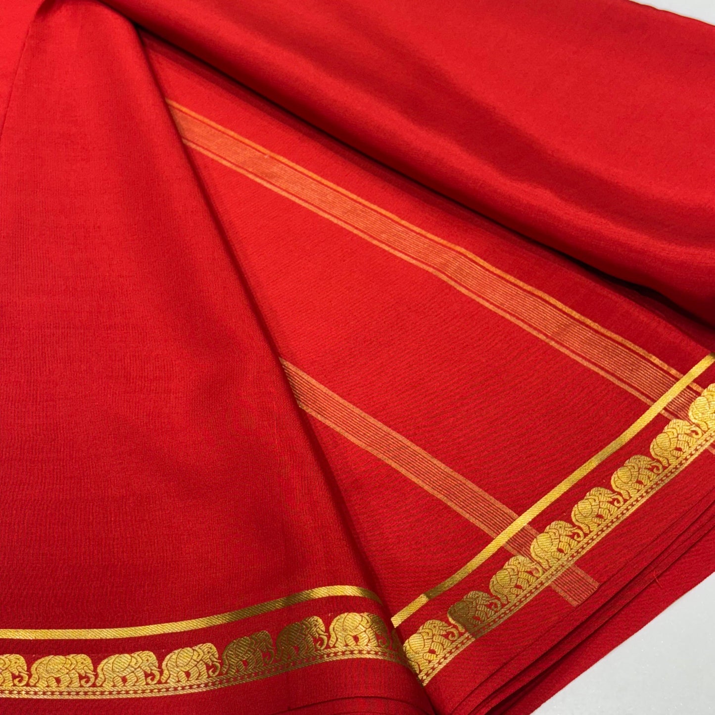 Pure Mysore Crepe Silk Saree
