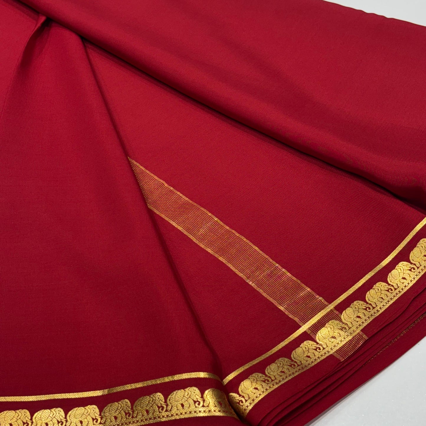 Pure Mysore Crepe Silk Saree