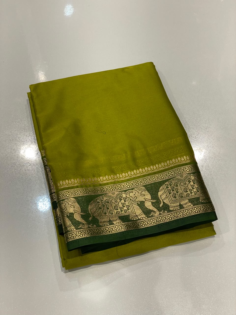 Semi Mysore Crepe Saree