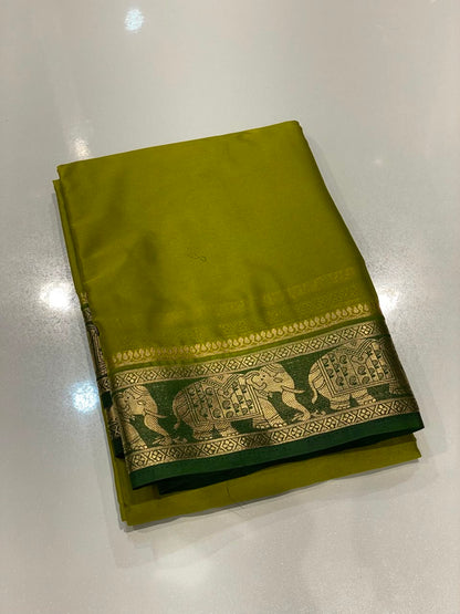 Semi Mysore Crepe Saree
