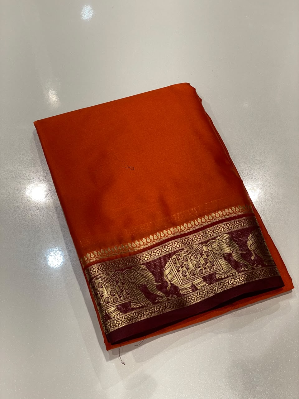 Semi Mysore Crepe Saree