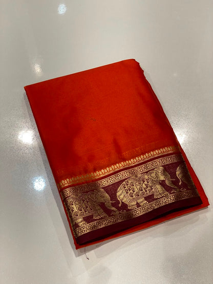 Semi Mysore Crepe Saree