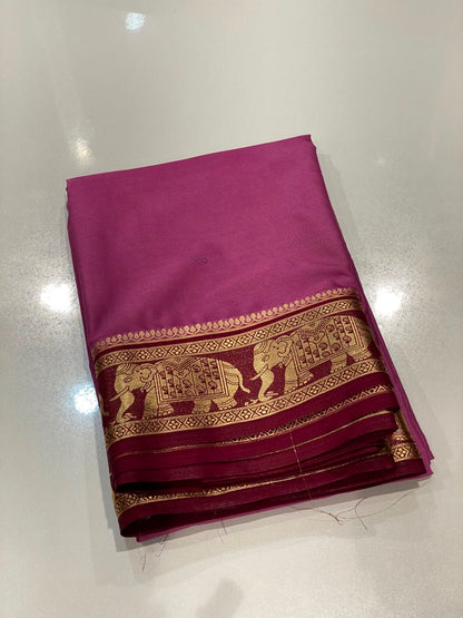 Semi Mysore Crepe Saree