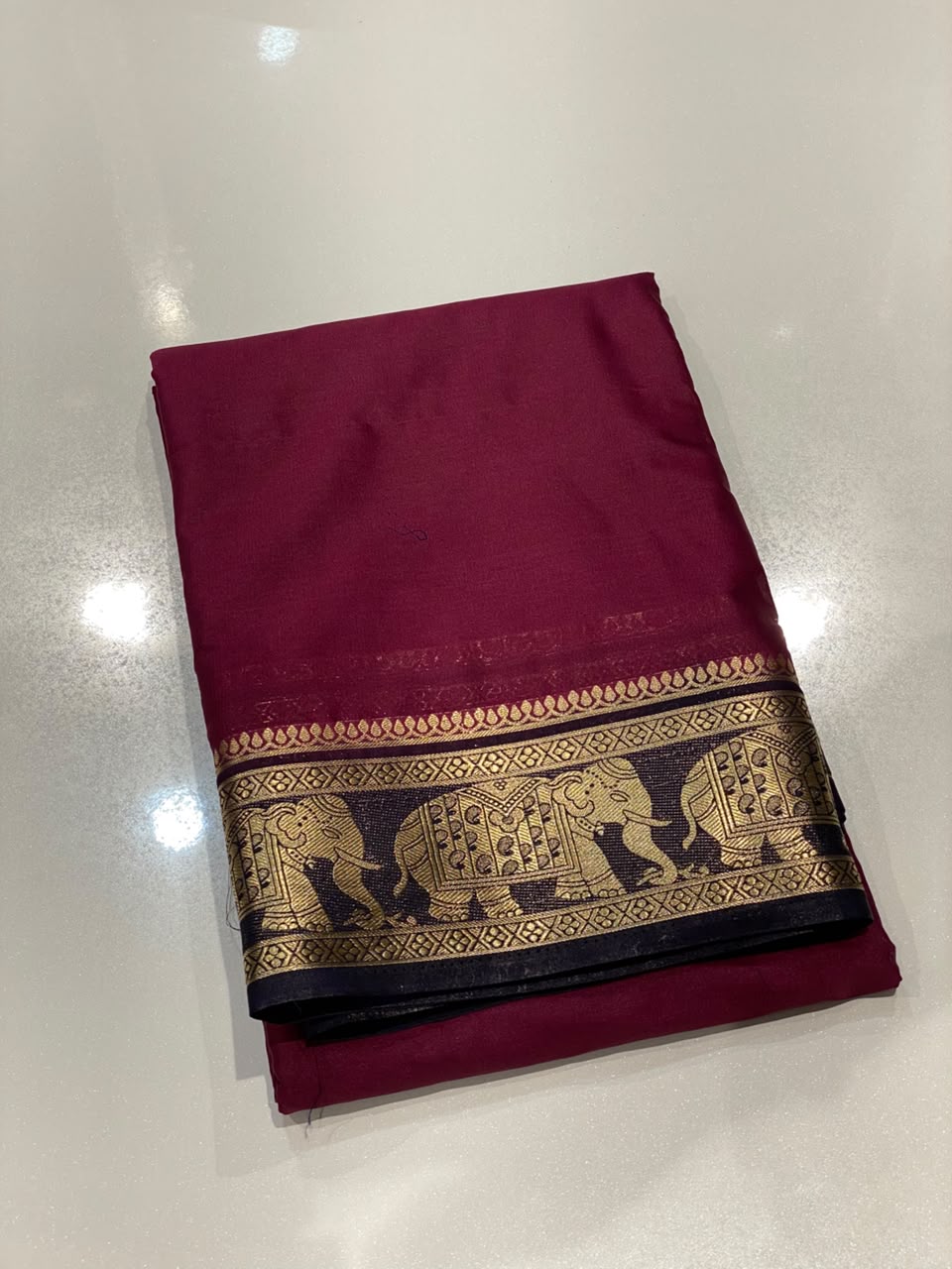 Semi Mysore Crepe Saree