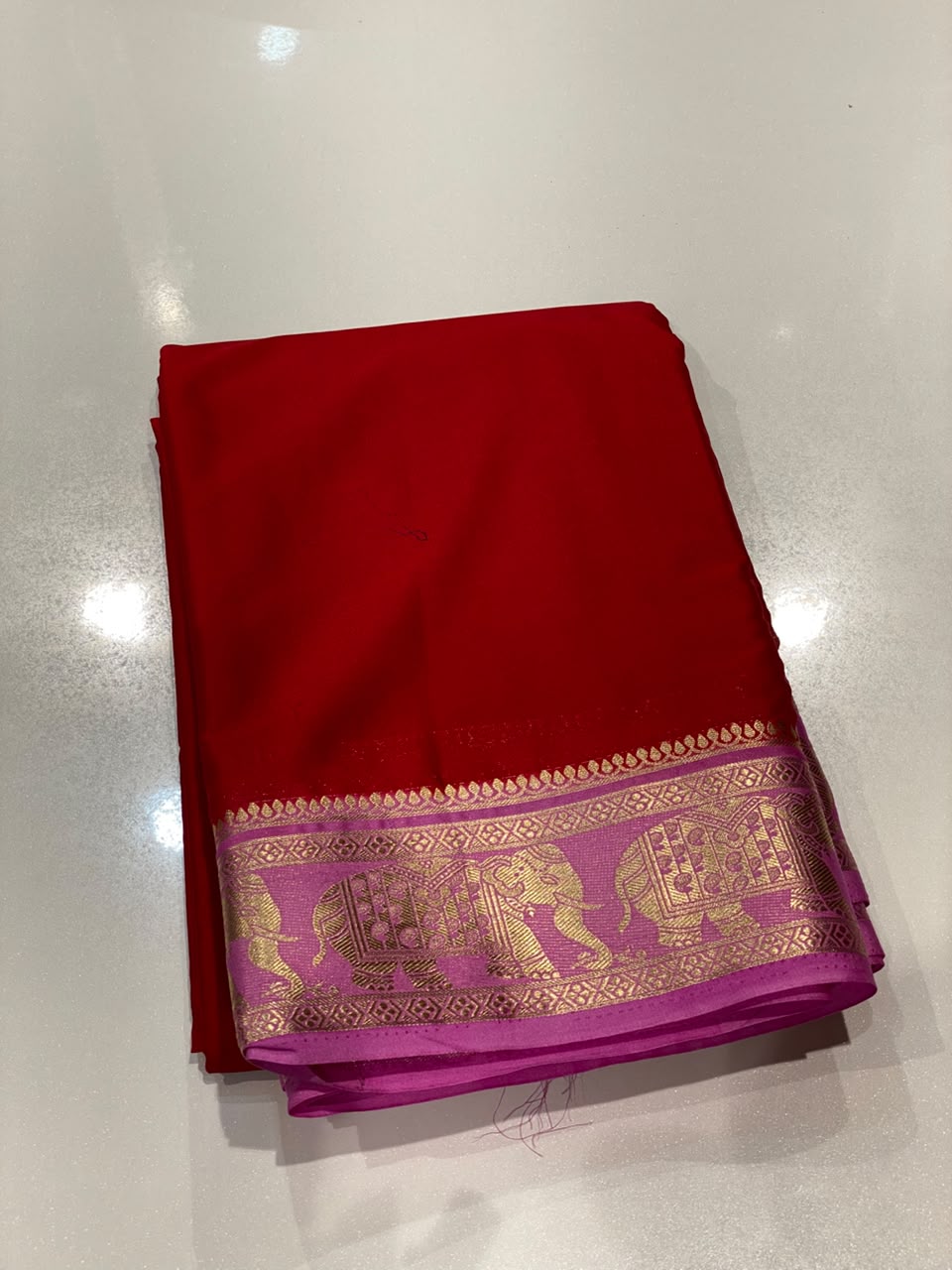Semi Mysore Crepe Saree