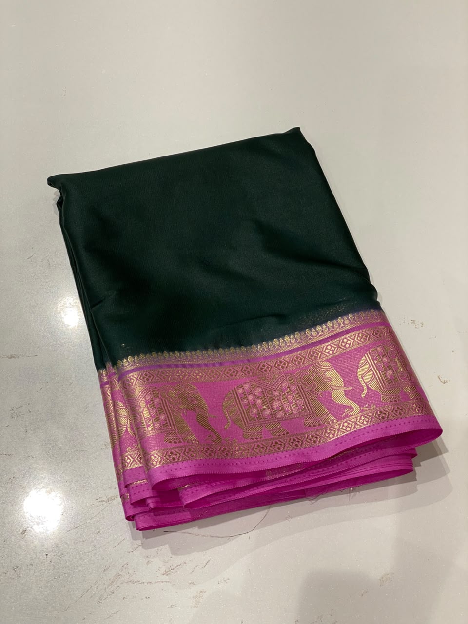 Semi Mysore Crepe Saree