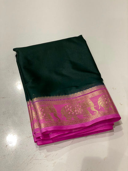 Semi Mysore Crepe Saree