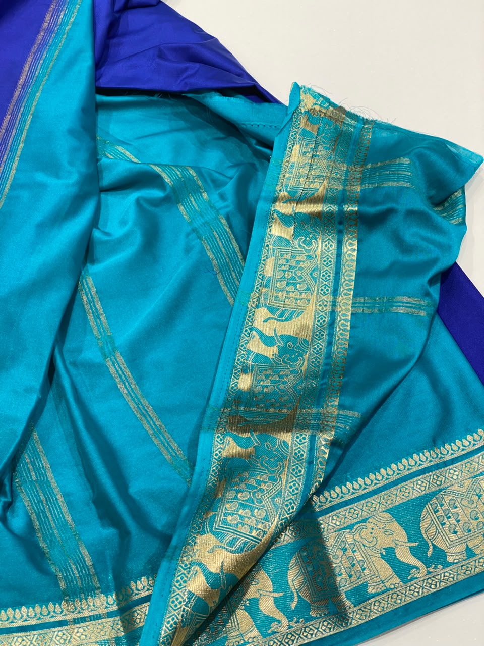 Semi Mysore Crepe Saree