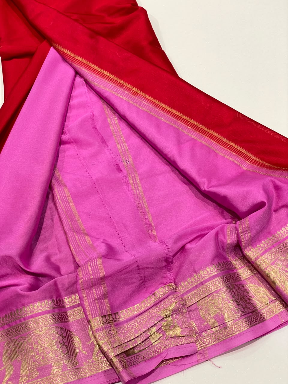 Semi Mysore Crepe Saree