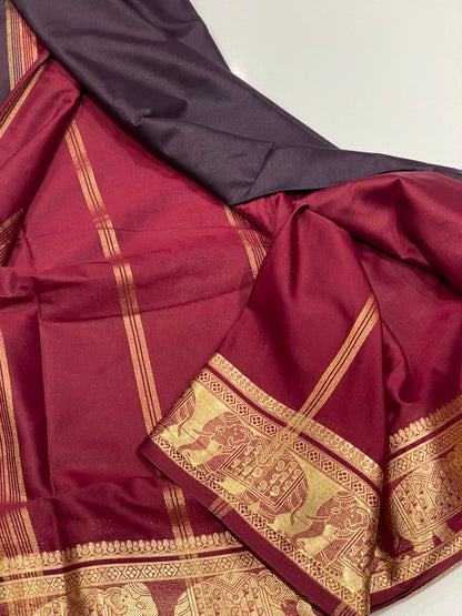 Semi Mysore Crepe Saree