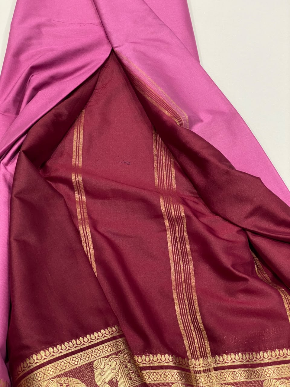 Semi Mysore Crepe Saree