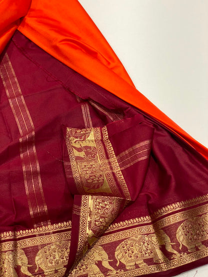 Semi Mysore Crepe Saree