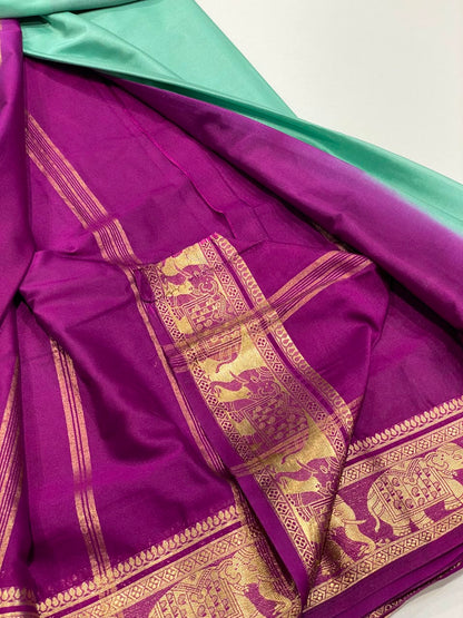Semi Mysore Crepe Saree