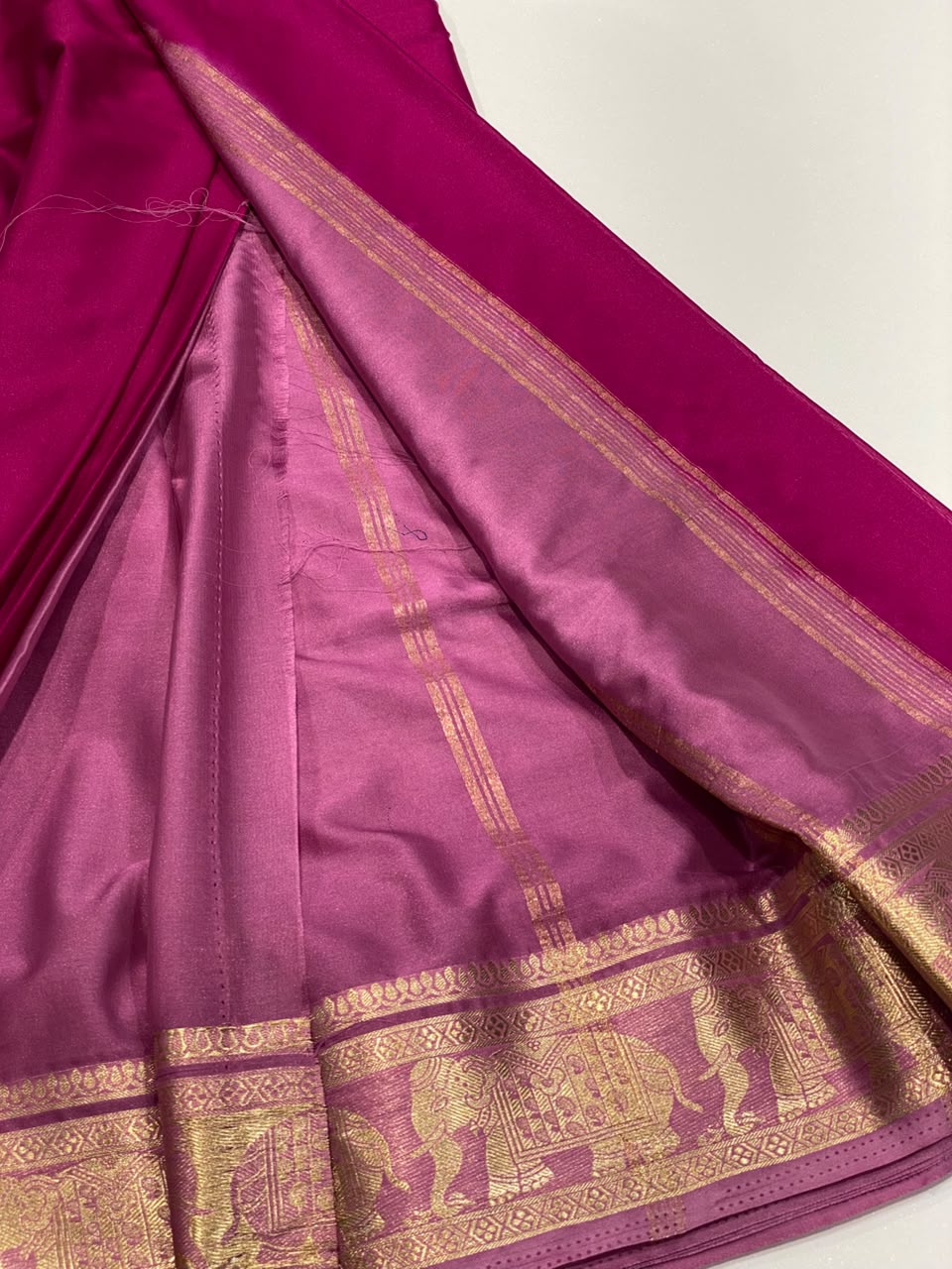 Semi Mysore Crepe Saree