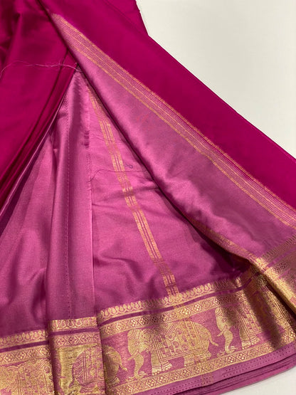 Semi Mysore Crepe Saree