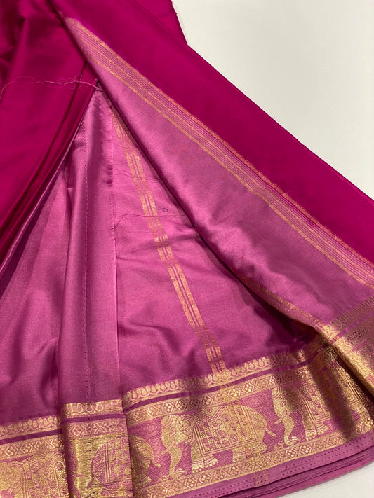 Semi Mysore Crepe Saree