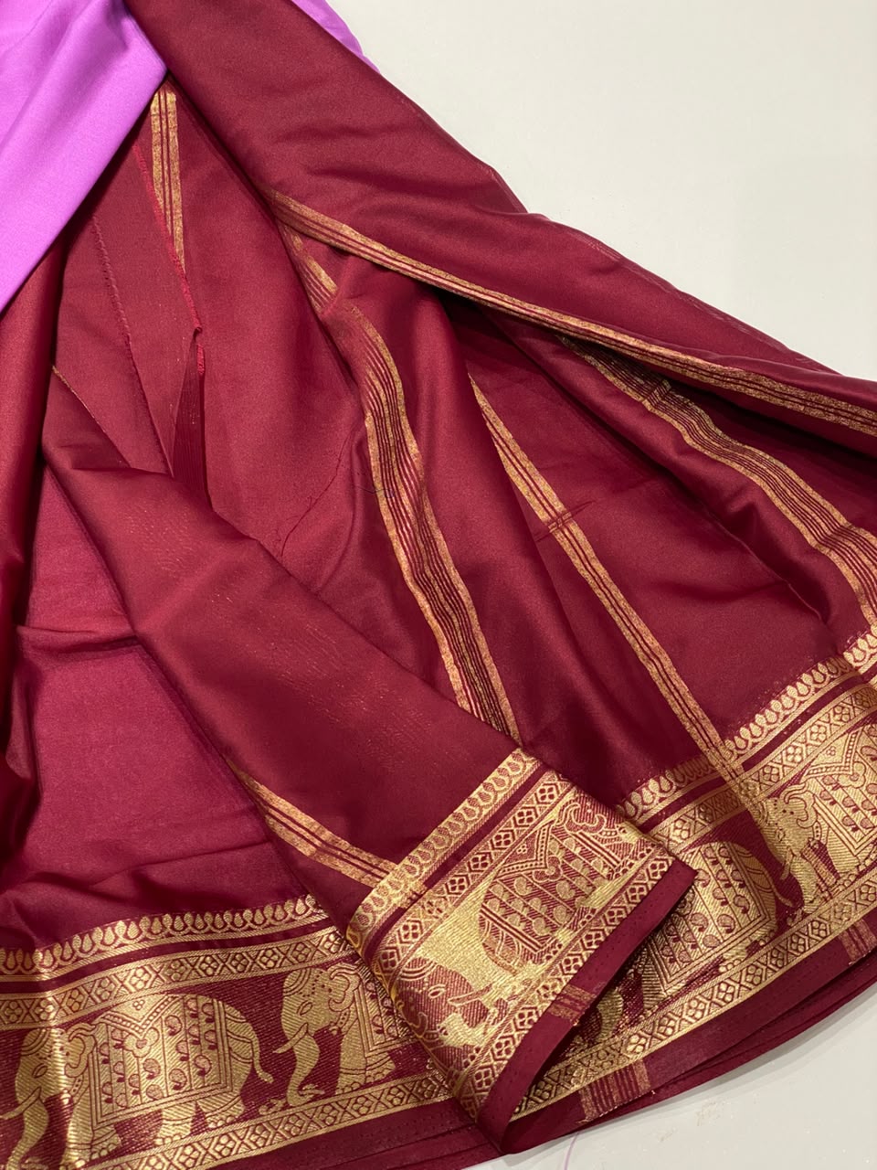 Semi Mysore Crepe Saree