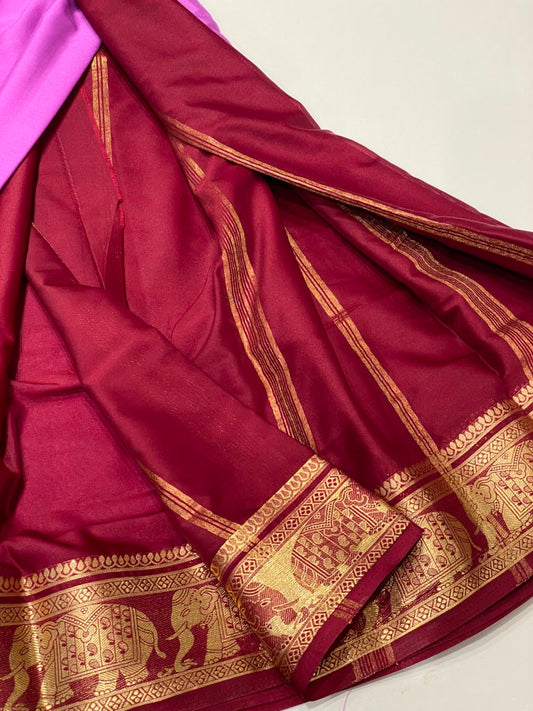 Semi Mysore Crepe Saree